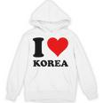 Red Heart I Love Korea パーカー