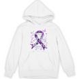 I Wear Purple For Myself Support Lupus Awareness Day Ribbon Hoodie