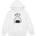 「パン-おにぎり」おもしろ 筆文字 服 面白い文字入り Hoodie
