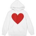 かわいい赤ミニマリスト ハート Hoodie