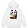 びーえするるる【Bsテレ東公式】まねきねこイラストtシャツ（ホワイト） パーカー