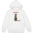 キジトラねこ、うずら 猫 キジトラ猫 鶉 かわいい Cat （ホワイト） パーカー
