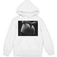 セクシー ブラック ホワイト 写真 美しいお尻 Tバック 長袖tシャツ Hoodie