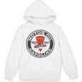 バックプリントのみ レトロ ビンテージ ガソリンスタンド レッドハット モーターオイル Hoodie