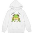 両生類の友達 恋人デザイン グリーンフロッグ Hoodie
