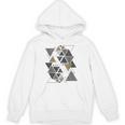 幾何学図形 抽象 モダンアート ヴィンテージ 三角形 Hoodie