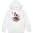 日本アート うさぎ 忍者 浮世絵 アニメスタイル サムライラビット Hoodie