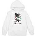 無料パレスチナ国旗 ガザの終わり占領 パレスチナ語 パーカー