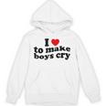 私は男の子を泣かせるのが大好き、男の子を泣かせるのは心 パーカー