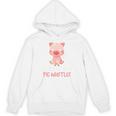 バックプリント 豚の口笛を信じる Hoodie