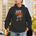 American Flag Bigfoot Fireworks 4Th Of July Sasquatch Us Hoodie