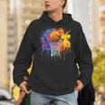 Basketball Colorful Drip Graphic Hoodie