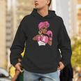 Breast Cancer Awareness African American Afro Pink Ribbon Hoodie