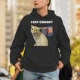 I Eat Cement Cursed Cat Weirdpecific Meme パーカー