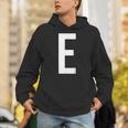 E字アルファベット モノグラム イニシャル パーカー