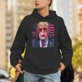 Donald Trump Bubble Gum Pink 4Th Of July American Flag Hoodie