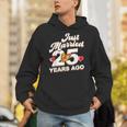 Just Married 25 Years Ago シルバーウェディング Hoodie