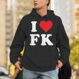 I Love Fk Initials I Heart FK First Last Name F K パーカー