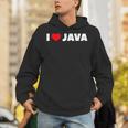 I Love ハート Java パーカー