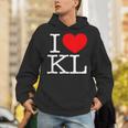 I Love ハート Kl パーカー