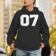 Number 07Ports Jersey Player 07 7 Fan Front Printarsity Hoodie