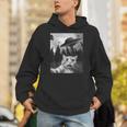 Ufo付き面白い猫セルフィー Hoodie