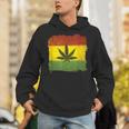 ウィード マリファナ ガンジャ リーフ ラスタ フラッグ 大麻 恋人 ギフト Hoodie