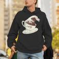 グレートウェーブ カフェラテ コーヒー カフェイン 神奈川 北斎 Hoodie