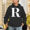 名前入り アルファベット イニシャル文字 R ギフト パーカー