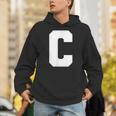 大文字 C アルファベット モノグラム イニシャル パーカー