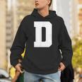 大文字 D アルファベットモノグラム イニシャル パーカー
