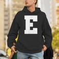 大文字 E アルファベット モノグラム イニシャル パーカー