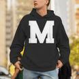 大文字 M アルファベットモノグラム イニシャル Hoodie