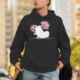 日本のかわいいさくら 桜 ジャパニーズスピッツ犬 Hoodie