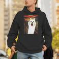 柴犬 面白いtシャツ 犬 ムンクの叫び かわいい メンズ 子供 おもしろ 服 グッズ ネタ わんこ イヌ パーカー