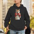 柴犬ボクシング 長袖tシャツ パーカー