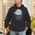 白毛 兎 うさぎ ポケット Hoodie
