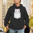 胸ポケットの猫 パーカー