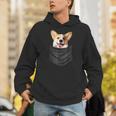 面白いtシャツ コーギー ポケット イヌ わんこ メンズ 犬好き グッズ おもしろ 面白い 服 ネタ Hoodie