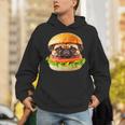 面白いtシャツ パグ 犬 ハンバーガー メンズ 犬好き グッズ かわいい おもしろ 面白い 服 ネタ パーカー