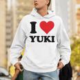 I Heart Yukiファーストネーム I Love パーソナライズ パーカー
