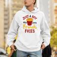 Just A Boy Who Loves French Fries フライドポテト じゃがいも ヴィーガン Hoodie