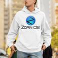 Linux Zorin Os タグラインとロゴ入り オープンソースos Hoodie