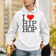 I Love Hip Hop ハート ラップ&ヒップホップファン パーカー