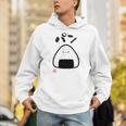 「パン-おにぎり」おもしろ 筆文字 服 面白い文字入り Hoodie