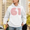クールレトロライティングジャージ、背番号61 1961 Hoodie