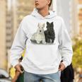 スコティッシュテリア犬の所有者ペット所有者アートデザイン パーカー