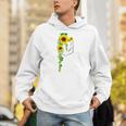 ポケットに入ったかわいいひまわり クリスマスギフト Hoodie