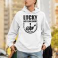 ラッキーボウリングシャツはボウラーのための面白い引用を洗わないでください Hoodie
