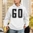 背番号 60 チーム短大スポーツ背番号付きユニフォーム Hoodie